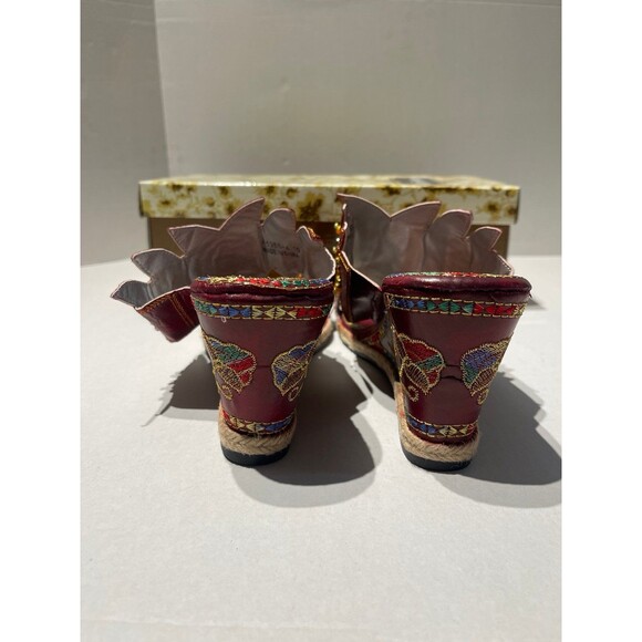 John Fashion Wedge Sandals Size 10 New In Box - Picture 5 of 10